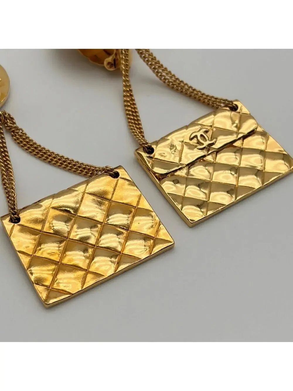Chanel Cc Logo Clip-On Earrings Metal #357900C98B